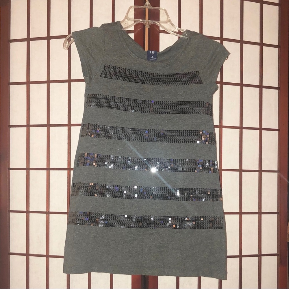 Girls GAP Kids Sequin Striped Tunic
